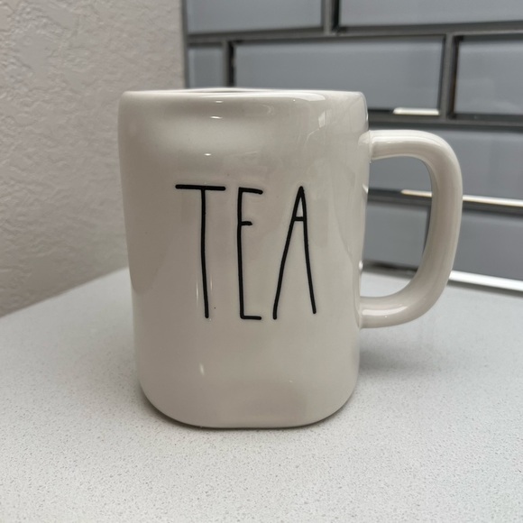 Rae Dunn Tea Mug Glazed Ceramic Farmhouse - Picture 2 of 10